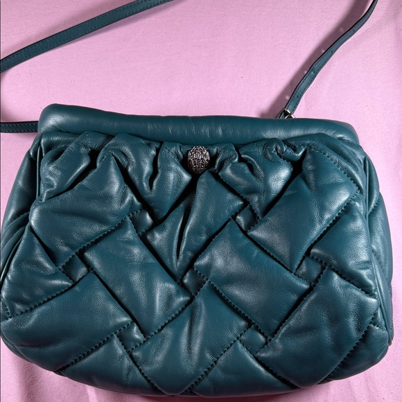 Kurt Geiger Handbags - Kurt Geiger Teal Quilted Shoulder Bag